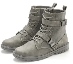 Stiefeletten|Stiefel|Vivance Stiefelette grau