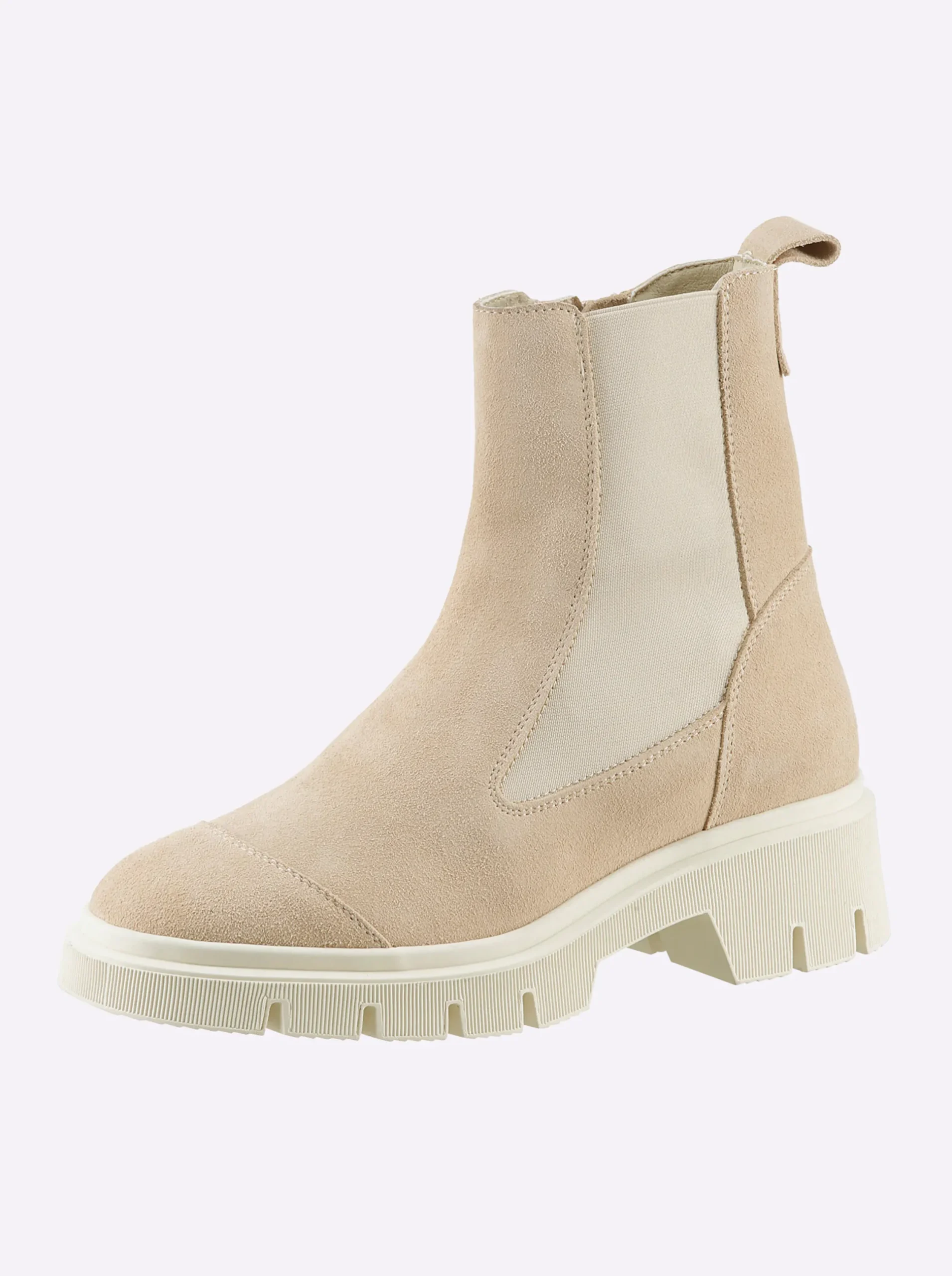 Stiefeletten|Stiefel|heine Stiefelette sand