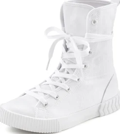 Stiefeletten|Stiefel|LASCANA Stiefelette weiß