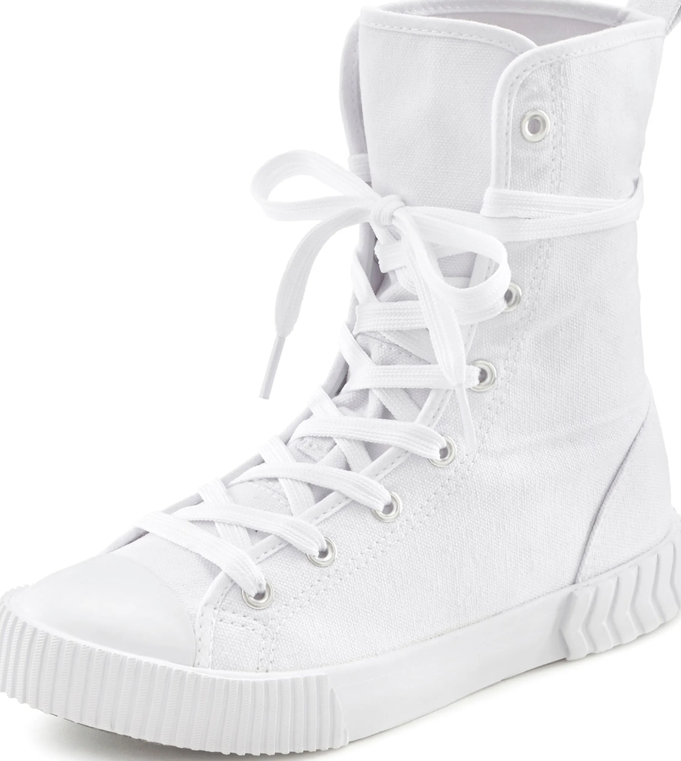 Stiefeletten|Stiefel|LASCANA Stiefelette weiß