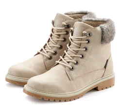 Stiefeletten|Stiefel|LASCANA Stiefelette beige