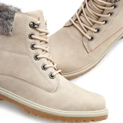Stiefeletten|Stiefel|LASCANA Stiefelette beige