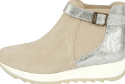 Stiefeletten|Stiefel|heine Stiefelette beige-champagner