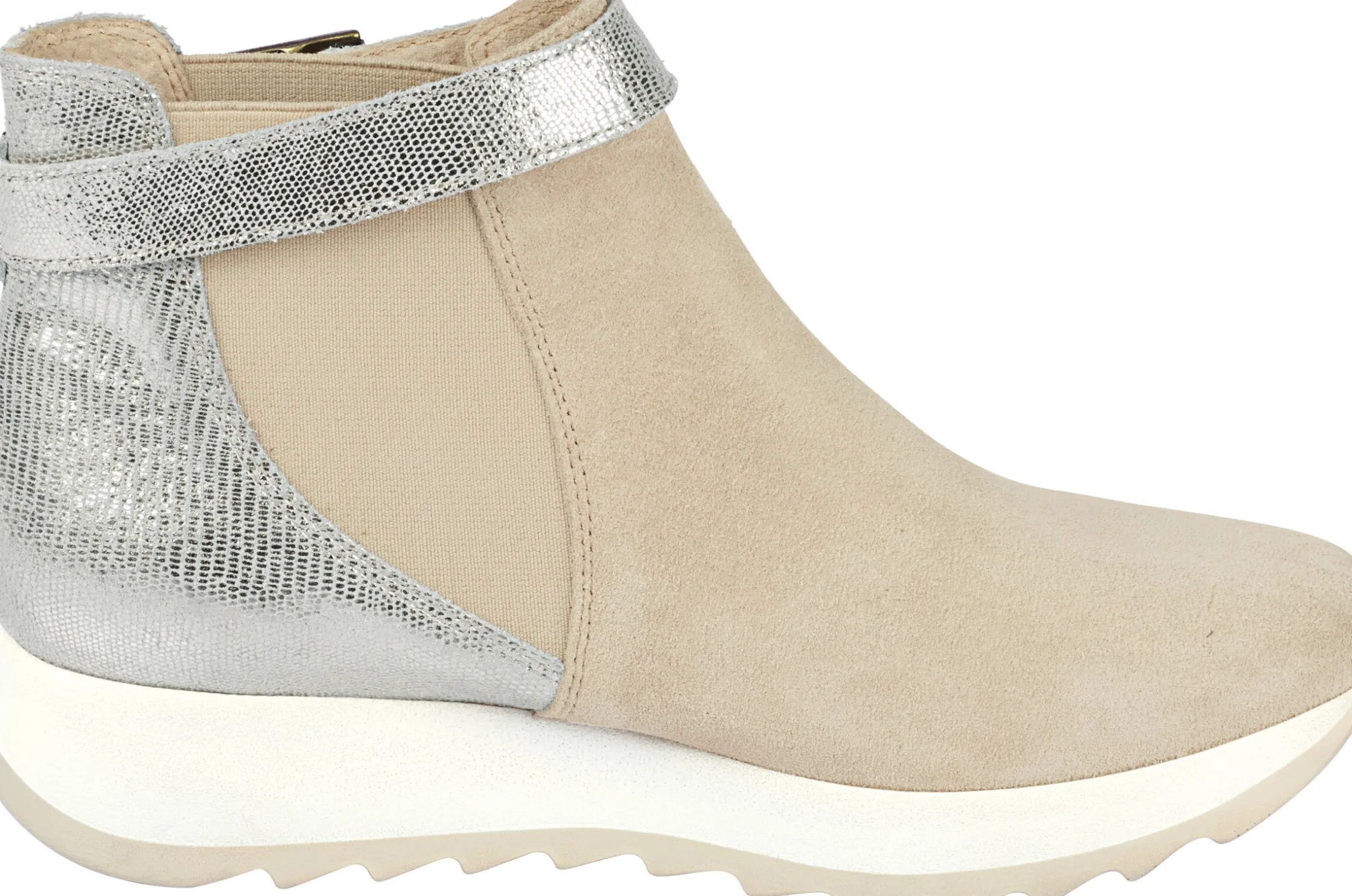 Stiefeletten|Stiefel|heine Stiefelette beige-champagner