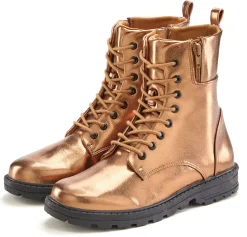 Stiefeletten|Stiefel|LASCANA Stiefelette bronzefarben