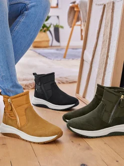 Stiefeletten|Stiefel|Caprice Stiefelette khaki