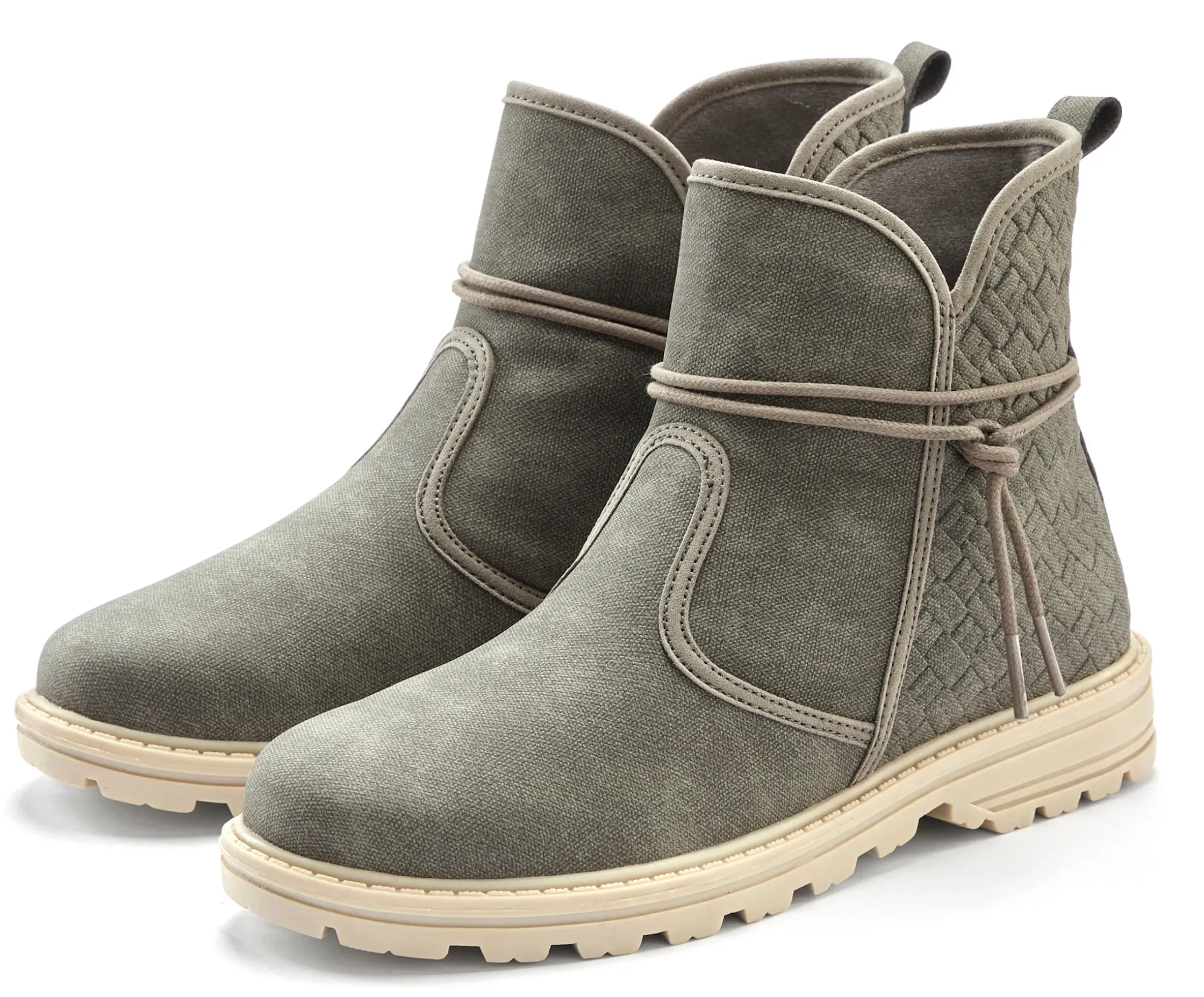 Stiefeletten|Stiefel|Vivance Stiefelette grau