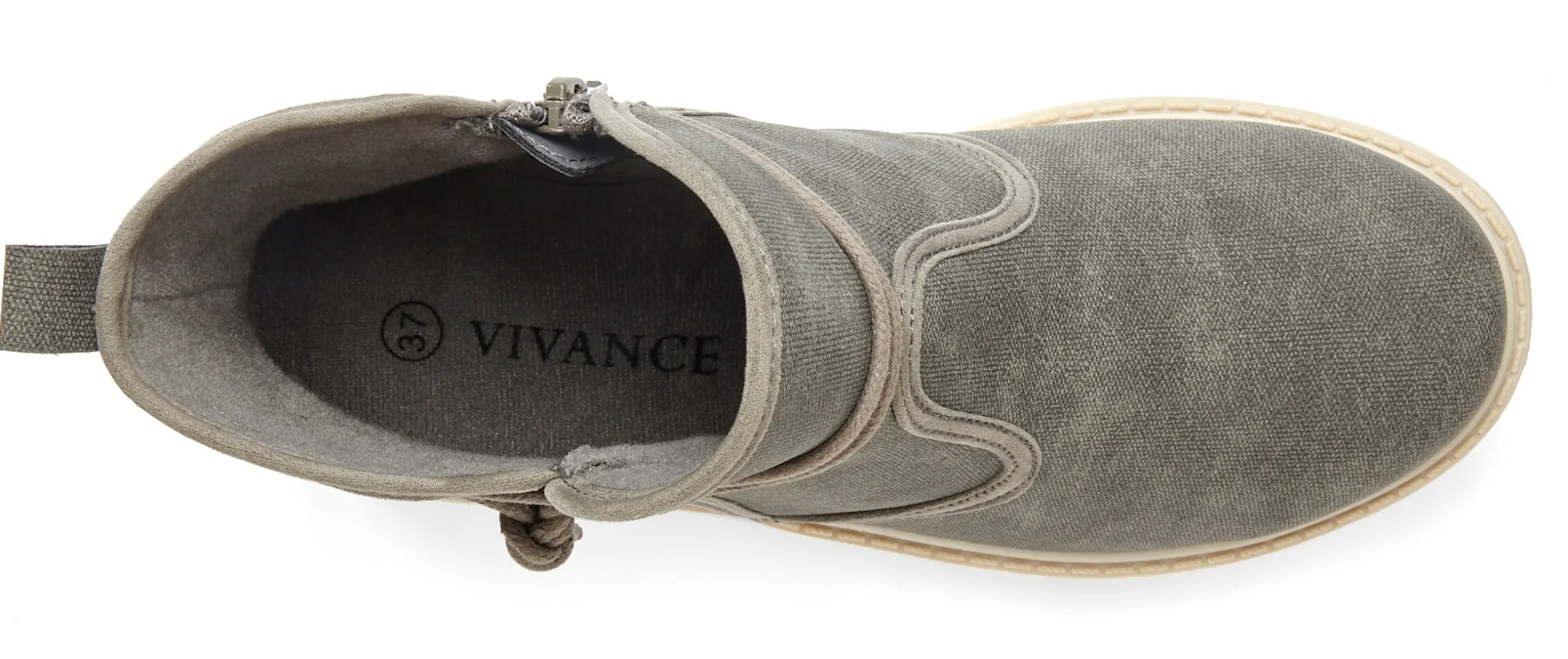 Stiefeletten|Stiefel|Vivance Stiefelette grau