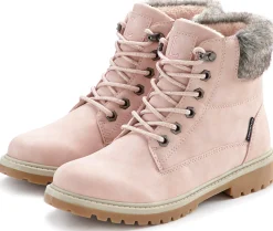 Stiefeletten|Stiefel|LASCANA Stiefelette rosé