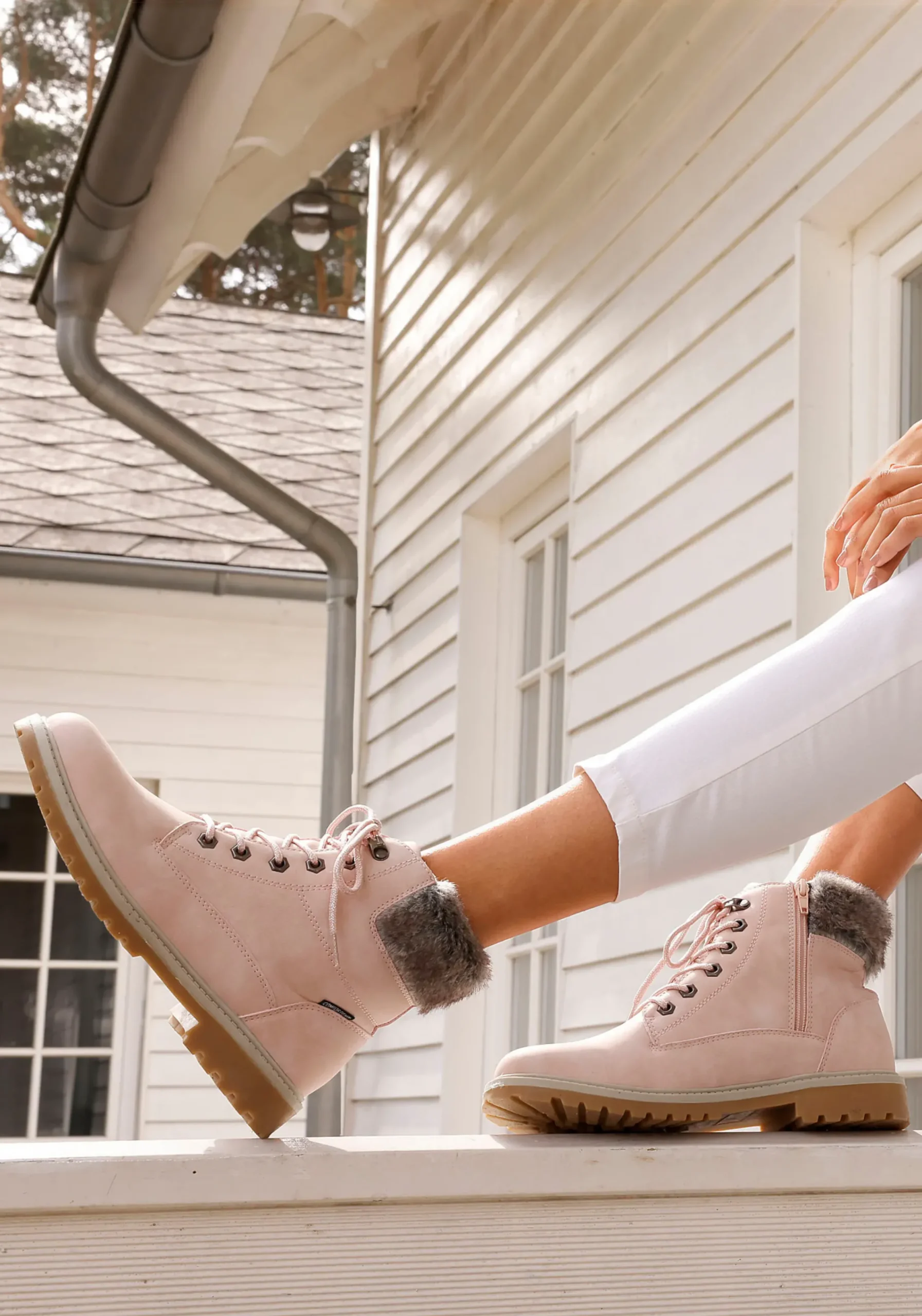 Stiefeletten|Stiefel|LASCANA Stiefelette rosé