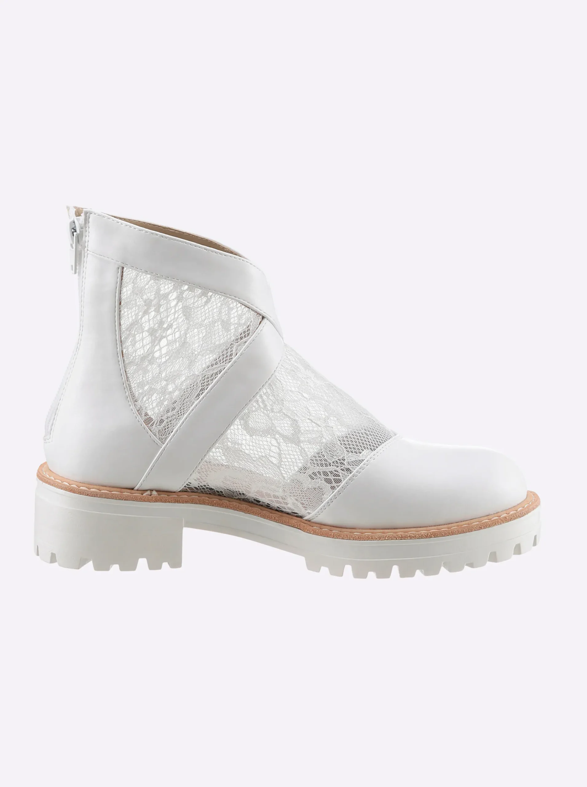 Stiefeletten|Stiefel|heine Stiefelette weiß