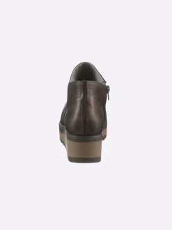 Stiefeletten|Stiefel|heine Stiefelette braun-metallic