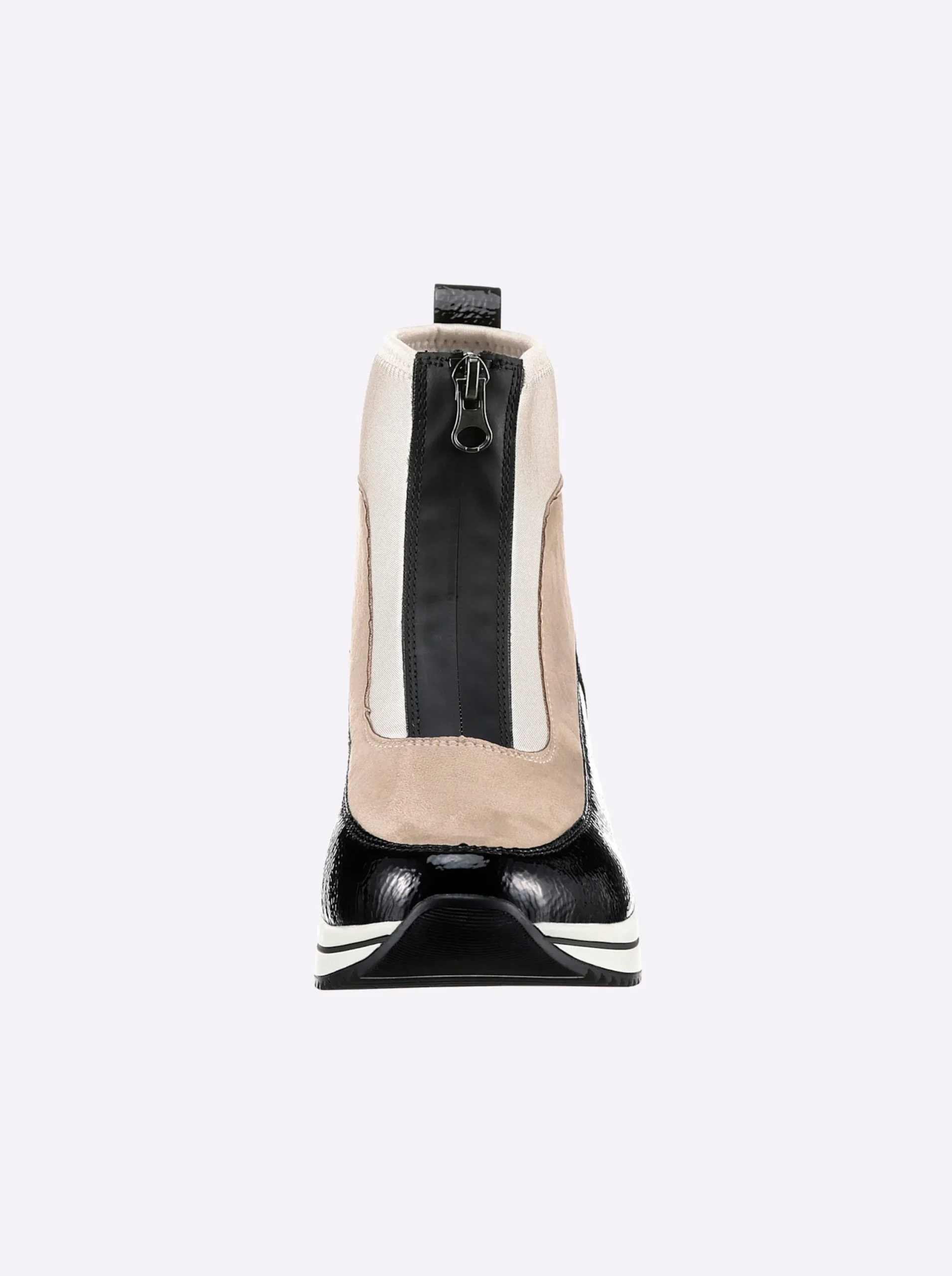 Stiefeletten|Stiefel|Remonte Stiefelette schwarz-weiß
