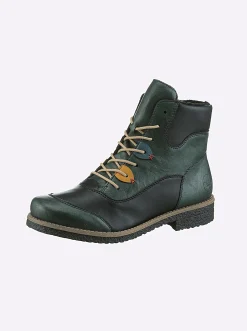 Stiefeletten|Stiefel|Rieker Stiefelette in Used-Optik jade