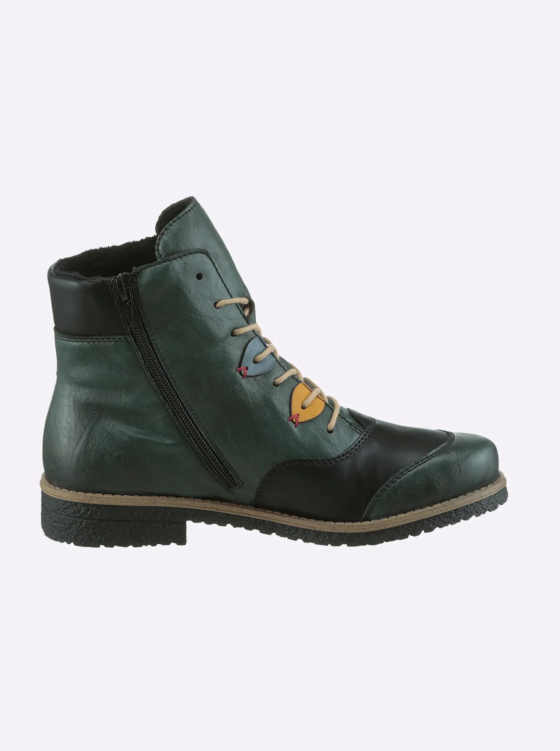 Stiefeletten|Stiefel|Rieker Stiefelette in Used-Optik jade