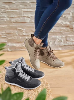 Stiefeletten|Stiefel|KangaROOS Stiefelette mit Barfußgefühl schwarz
