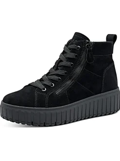 Stiefeletten|Stiefel|Jana Stiefelette mit Plateausohle schwarz