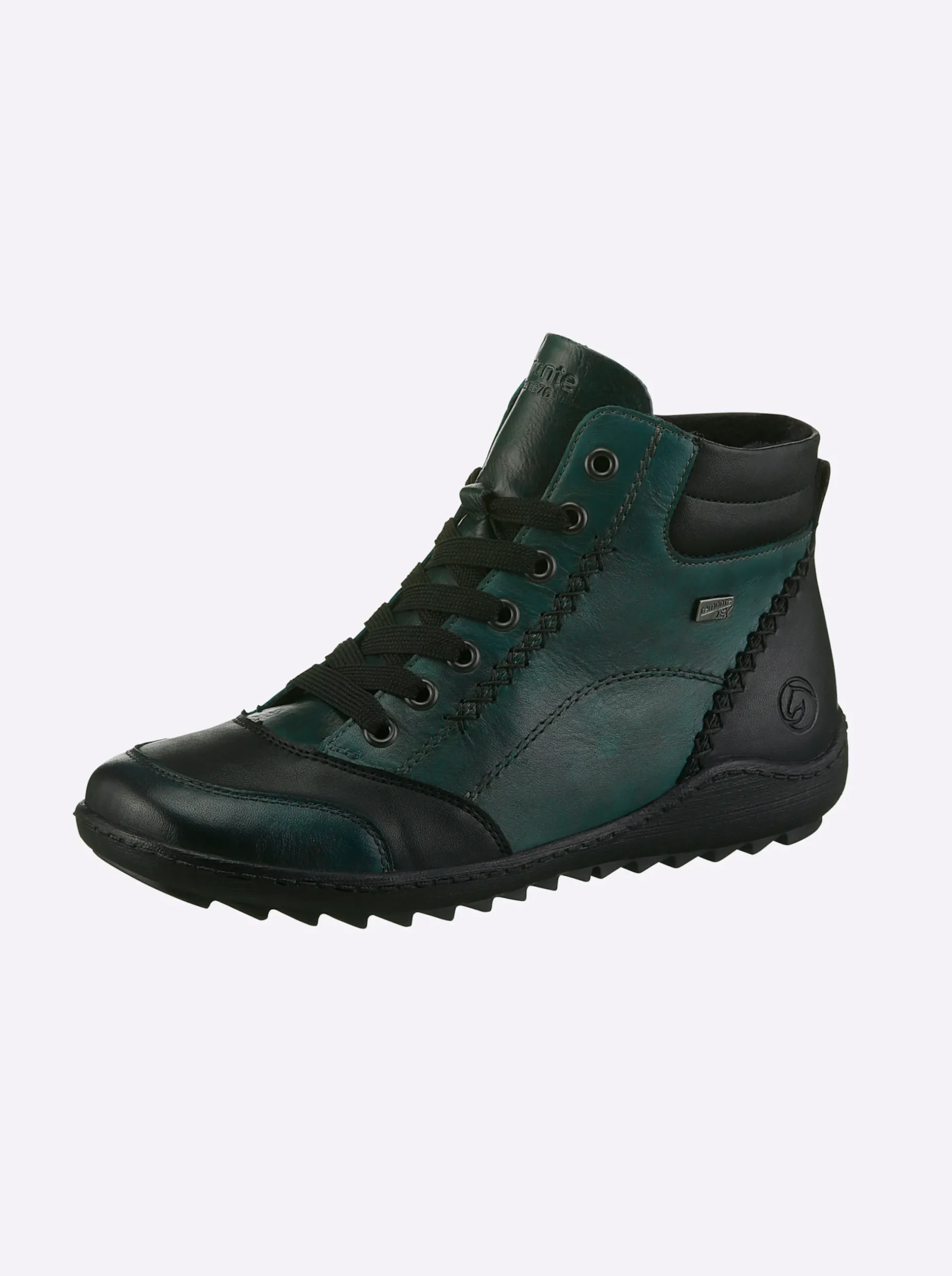 Stiefeletten|Stiefel|Remonte Stiefelette mit Reißverschluss dunkelgrün