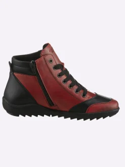 Stiefeletten|Stiefel|Remonte Stiefelette mit Reißverschluss dunkelrot