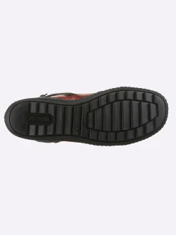 Stiefeletten|Stiefel|Remonte Stiefelette mit Reißverschluss dunkelrot