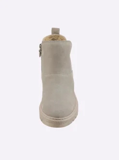 Stiefeletten|Stiefel|airsoft modern+ Stiefelette mit seitlichem Reißverschluss taupe