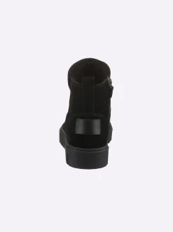 Stiefeletten|Stiefel|airsoft modern+ Stiefelette mit seitlichem Reißverschluss schwarz