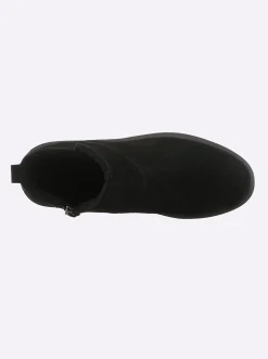 Stiefeletten|Stiefel|airsoft modern+ Stiefelette mit seitlichem Reißverschluss schwarz