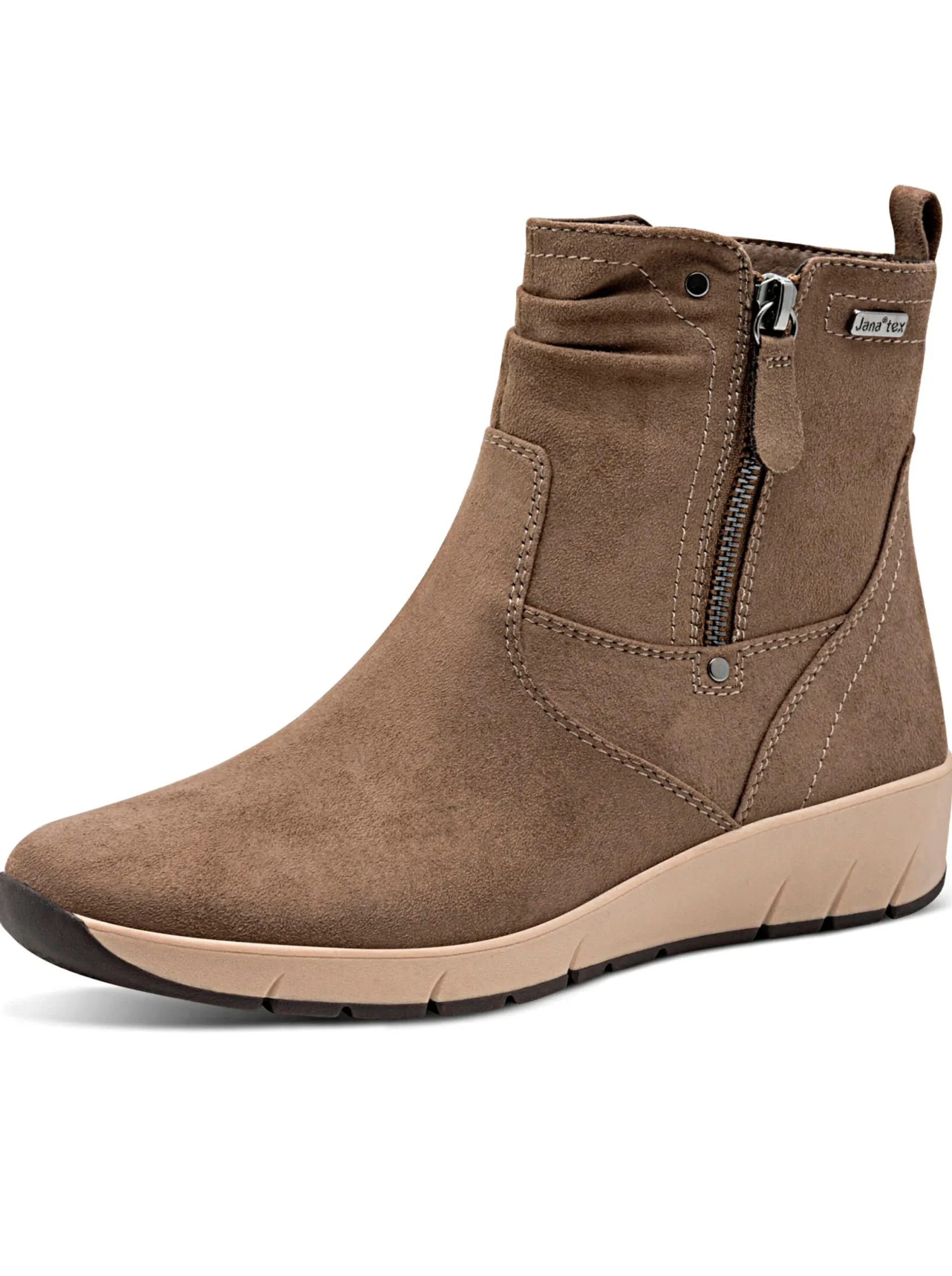 Stiefeletten|Stiefel|Jana Stiefelette mit Tex-Ausrüstung taupe