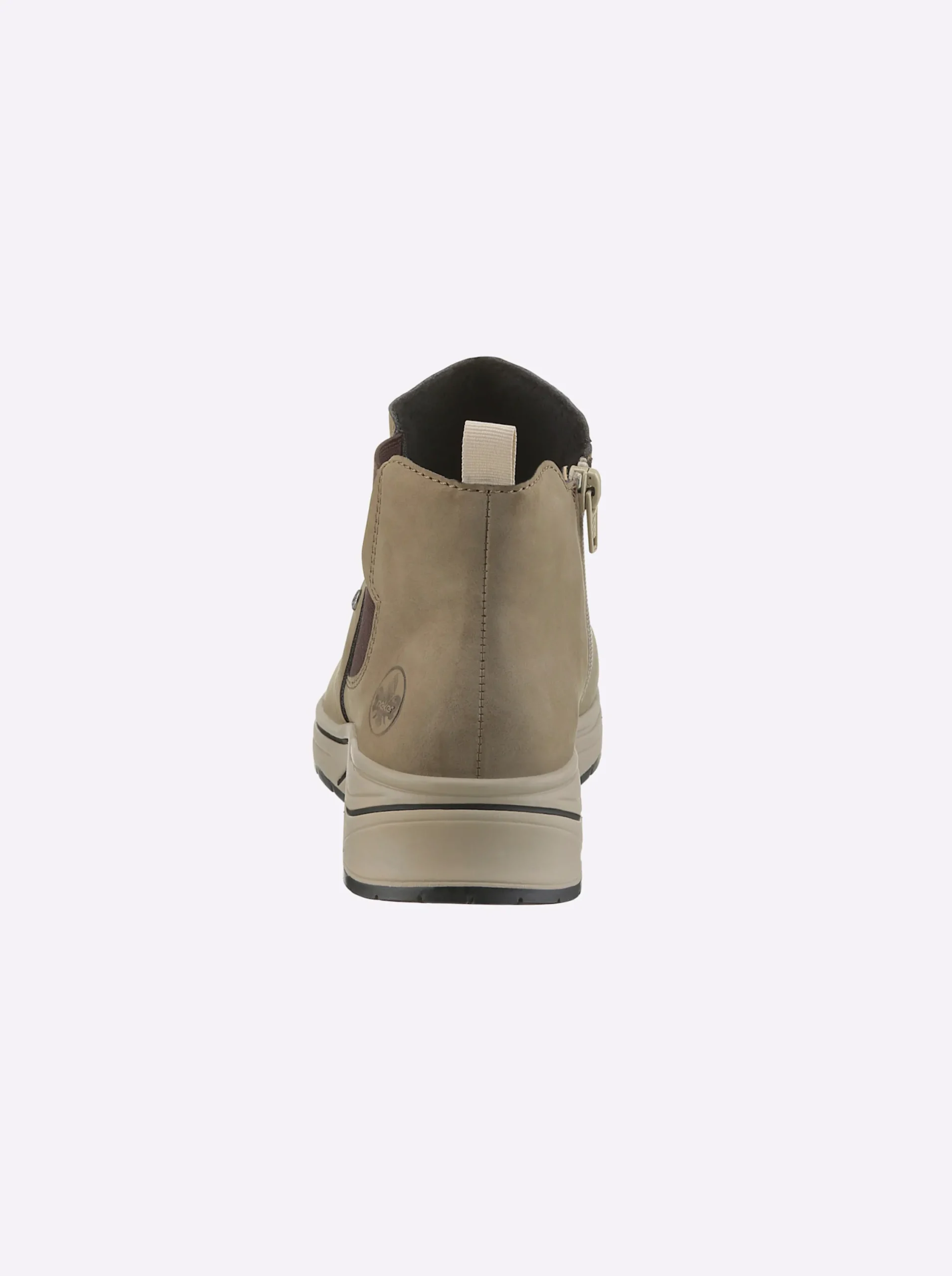 Stiefeletten|Stiefel|Rieker Stiefelette mit Wechselfußbett sesam