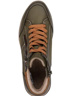 Stiefeletten|Stiefel|Jana Stiefelette mit Ziernähten khaki