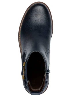 Stiefeletten|Stiefel|Jana Stiefelette mit Zierriegel nachtblau