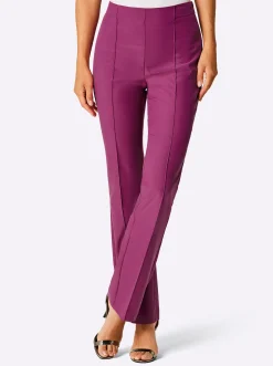 Hosen|CREATION L PREMIUM Stoffhose mit weitem Bein, Lyocell-Qualität magenta