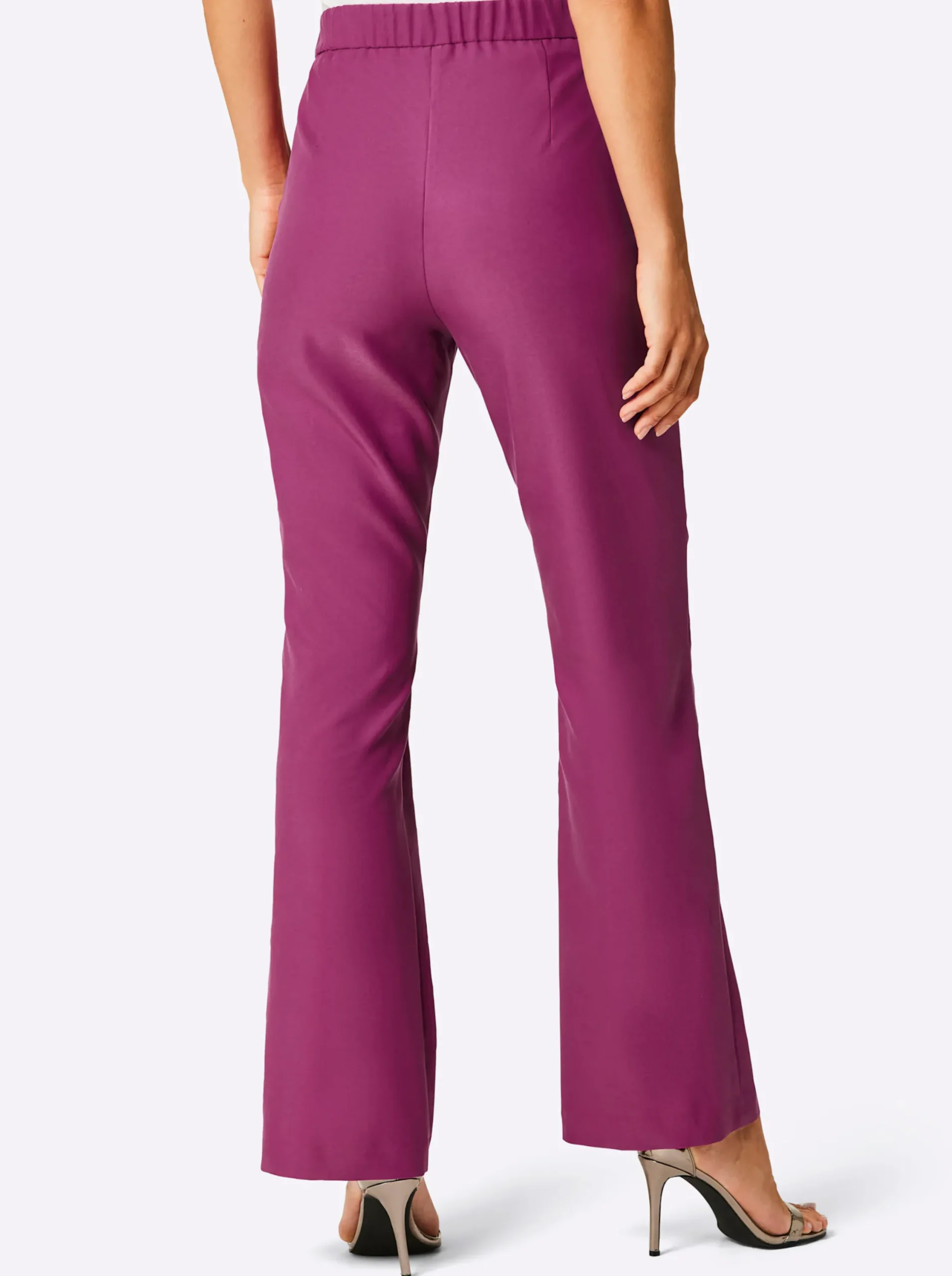Hosen|CREATION L PREMIUM Stoffhose mit weitem Bein, Lyocell-Qualität magenta