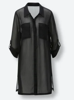 Strandmode|feel good Strandbluse schwarz
