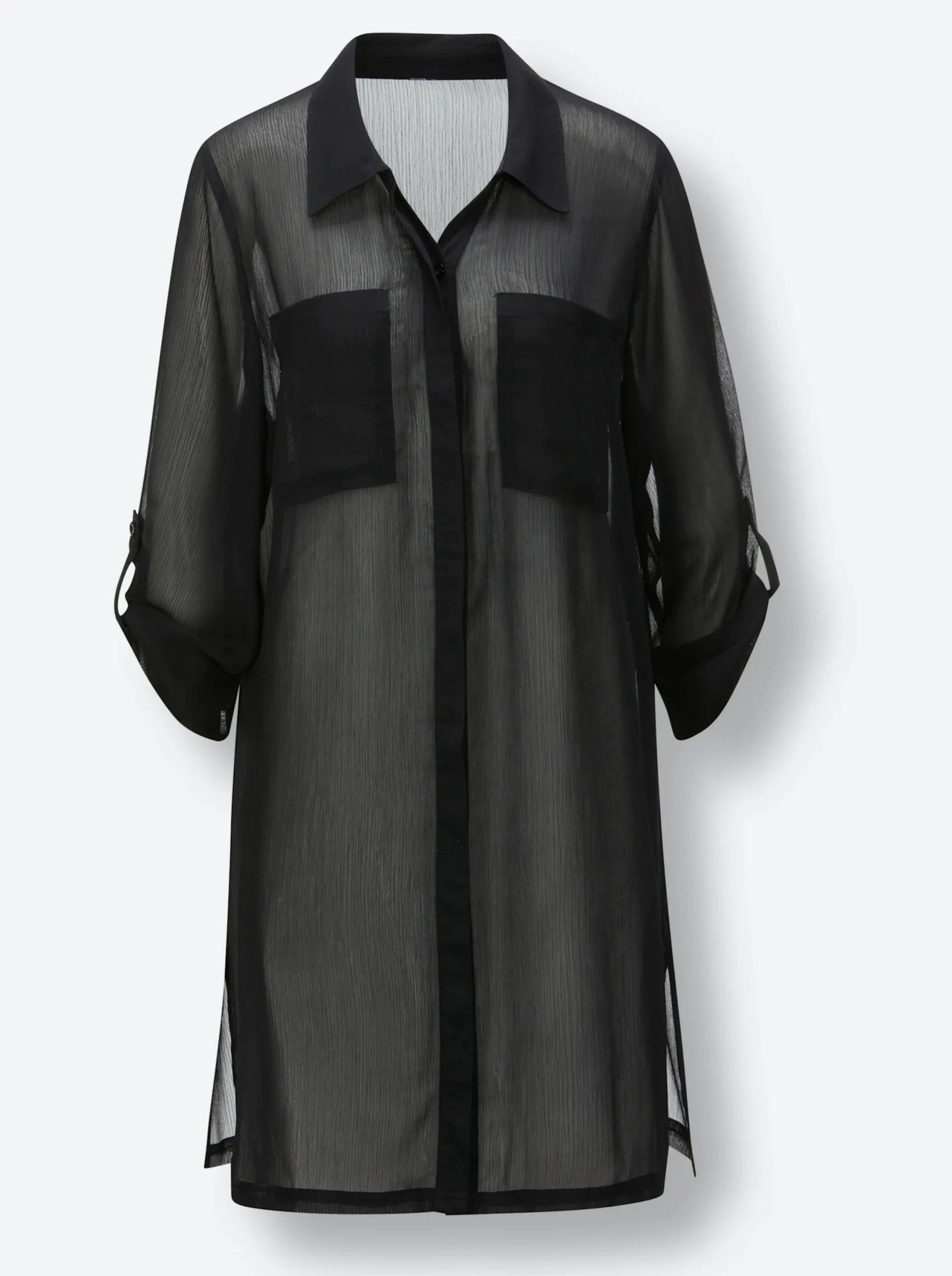 Strandmode|feel good Strandbluse schwarz