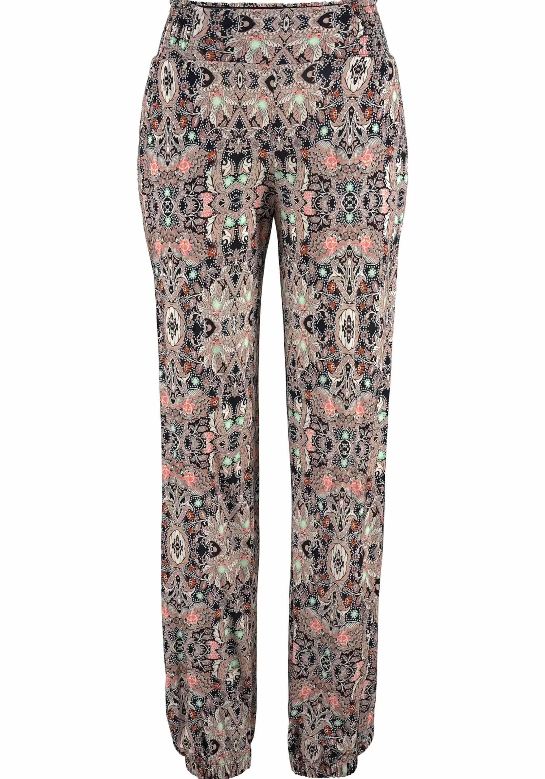 Strandmode|Hosen|s.Oliver Strandhose marine-bedruckt