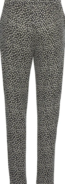 Hosen|s.Oliver Strandhose schwarz-creme-bedruckt