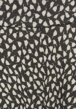 Hosen|s.Oliver Strandhose schwarz-creme-bedruckt