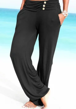 Strandmode|LASCANA Strandhose schwarz