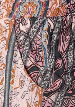 Strandmode|Buffalo Strandhose rosa-bedruckt