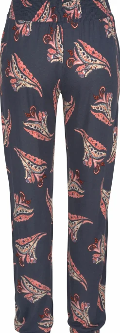 Strandmode|LASCANA Strandhose marine-rosé-bedruckt