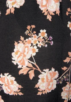 Hosen|LASCANA Strandhose schwarz-orange-bedruckt