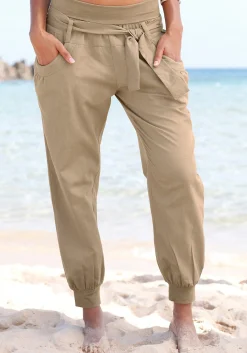 Strandmode|Buffalo Strandhose taupe