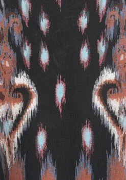 Strandkleider|Kleider|Buffalo Strandkleid schwarz-bedruckt