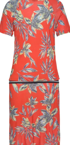 Strandkleider|LASCANA Strandkleid rot-bedruckt