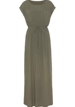 Strandkleider|Kleider|LASCANA Strandkleid khaki