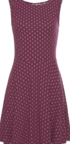 Strandkleider|Kleider|Beachtime Strandkleid bordeaux-weiß
