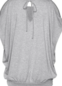 Strandmode|LASCANA Strandshirt grau-meliert