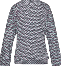 Strandmode|Buffalo Strandshirt türkis-rot-bedruckt