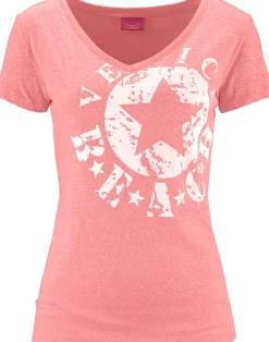 Shirts|Venice Beach Strandshirt neonkoralle-meliert